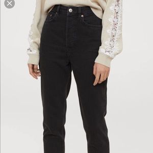 Slim ankle high waisted jeans